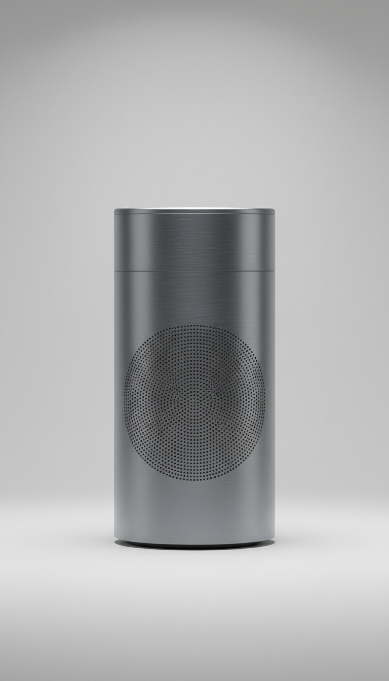 Brushed Aluminum Smart Speaker